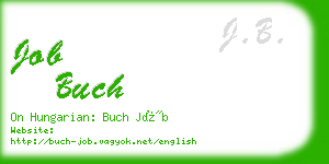 job buch business card